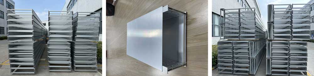 Chemin de câbles à double échelle en aluminium Chemin de câbles à double échelle en aluminium